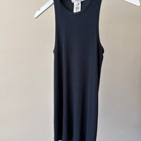Circular Fine Rib Tank - Blue Fog