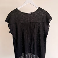 C5401 - Open Back Top - Black