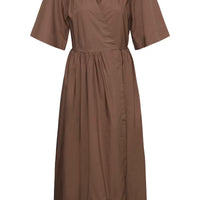 Haze Wrap Dress - Coffee Quartz