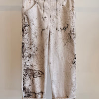 Calcimin Denim Fischer Jean - Ivory Multi