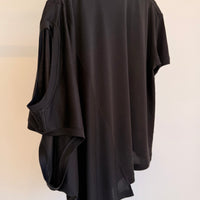 Combined Silk Tee Shirt - Black