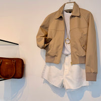 Saul Bomber - Beige