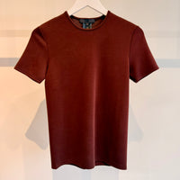 Feather Weight Viscose Neoprene Short Sleeve T - Bordeaux
