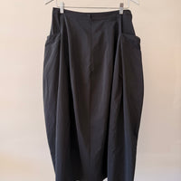 Nylon Lantern Skirt - Black