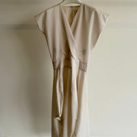 Wrap Nio Dress - Ripple Twill - Chalk