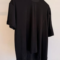 Combined Silk Tee Shirt - Black
