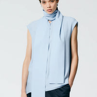 Feather Weight Eco Crepe Sleeveless - Bablu Baby Blue