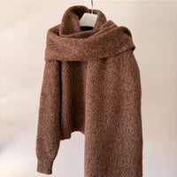 Chunky Scarf - Brown Melange