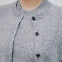 March Cardigan - Light Grey Melange