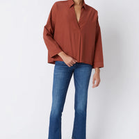 Emma collared Kimono - Rust