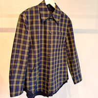Techy Plaid Easy Shirt Jacket - Blue multi