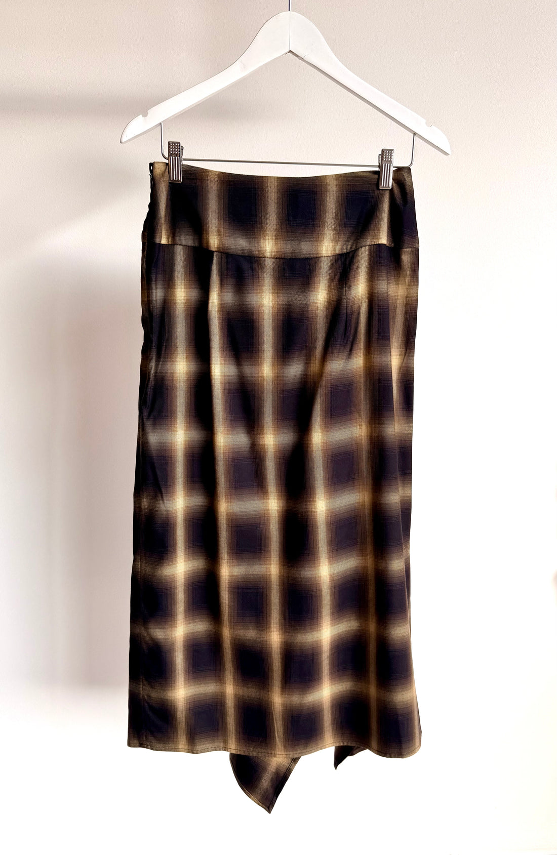 Ero Skirt - Brown/Black City Plaid