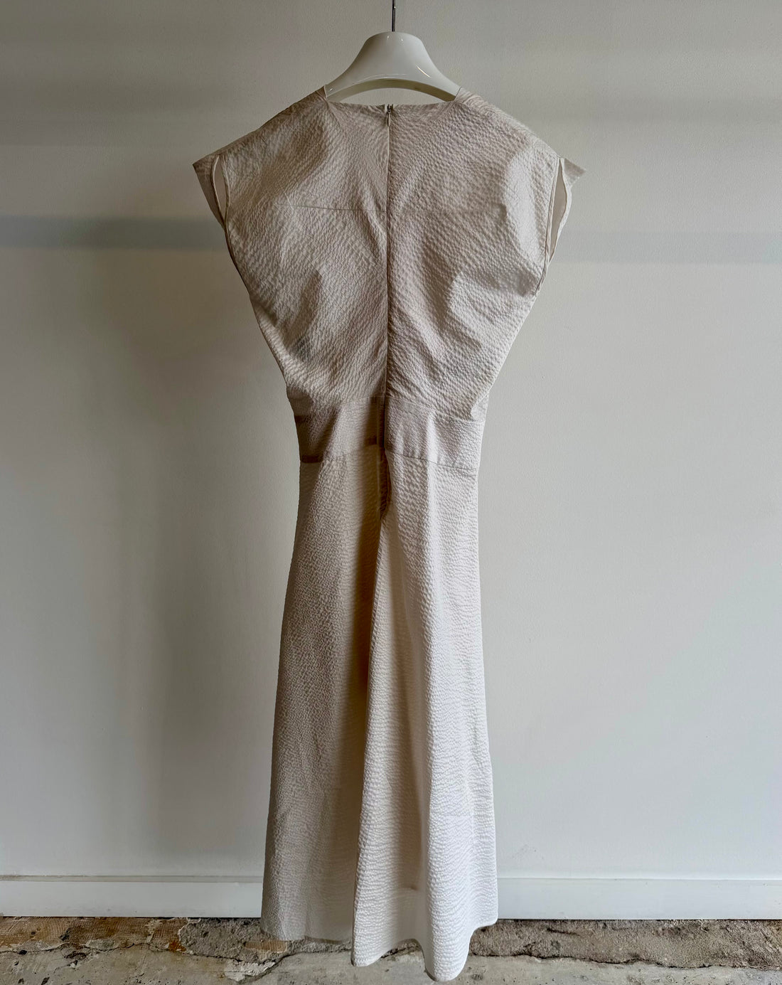 Wrap Nio Dress - Ripple Twill - Chalk