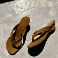 Micro Wedge Thong - Taupe
