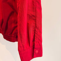 Fall Nylon Snap Bomber - Red