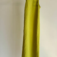 The Crinkled Slip Midi Bias Dress - Pea Pod