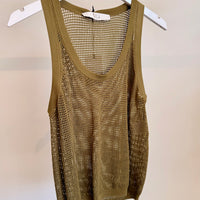 Comby Tank Top - Sage Green