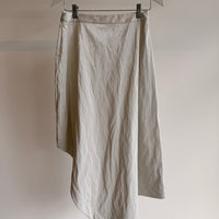 A-Line Asymmetric Skirt - Optic White