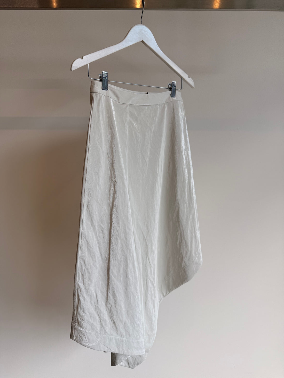 A-Line Asymmetric Skirt - Optic White