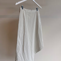 A-Line Asymmetric Skirt - Optic White
