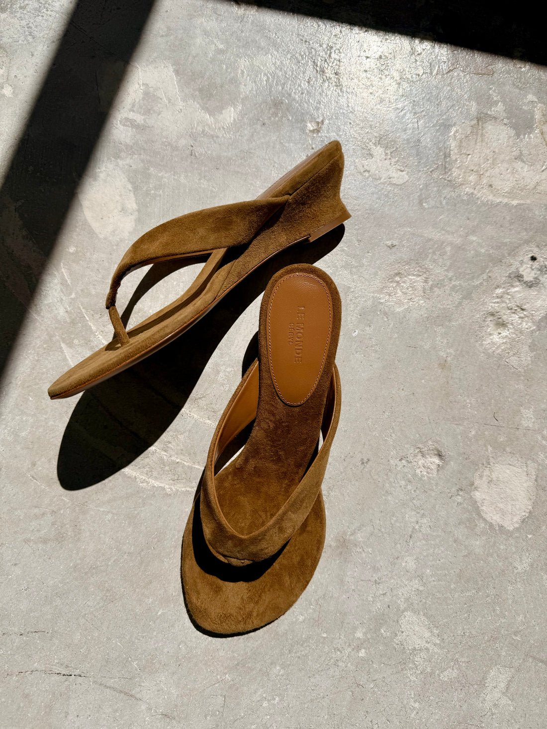 Micro Wedge Thong - Taupe