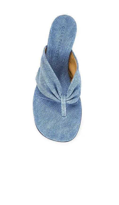 Wrap Mid Heel - Denim