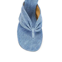 Wrap Mid Heel - Denim