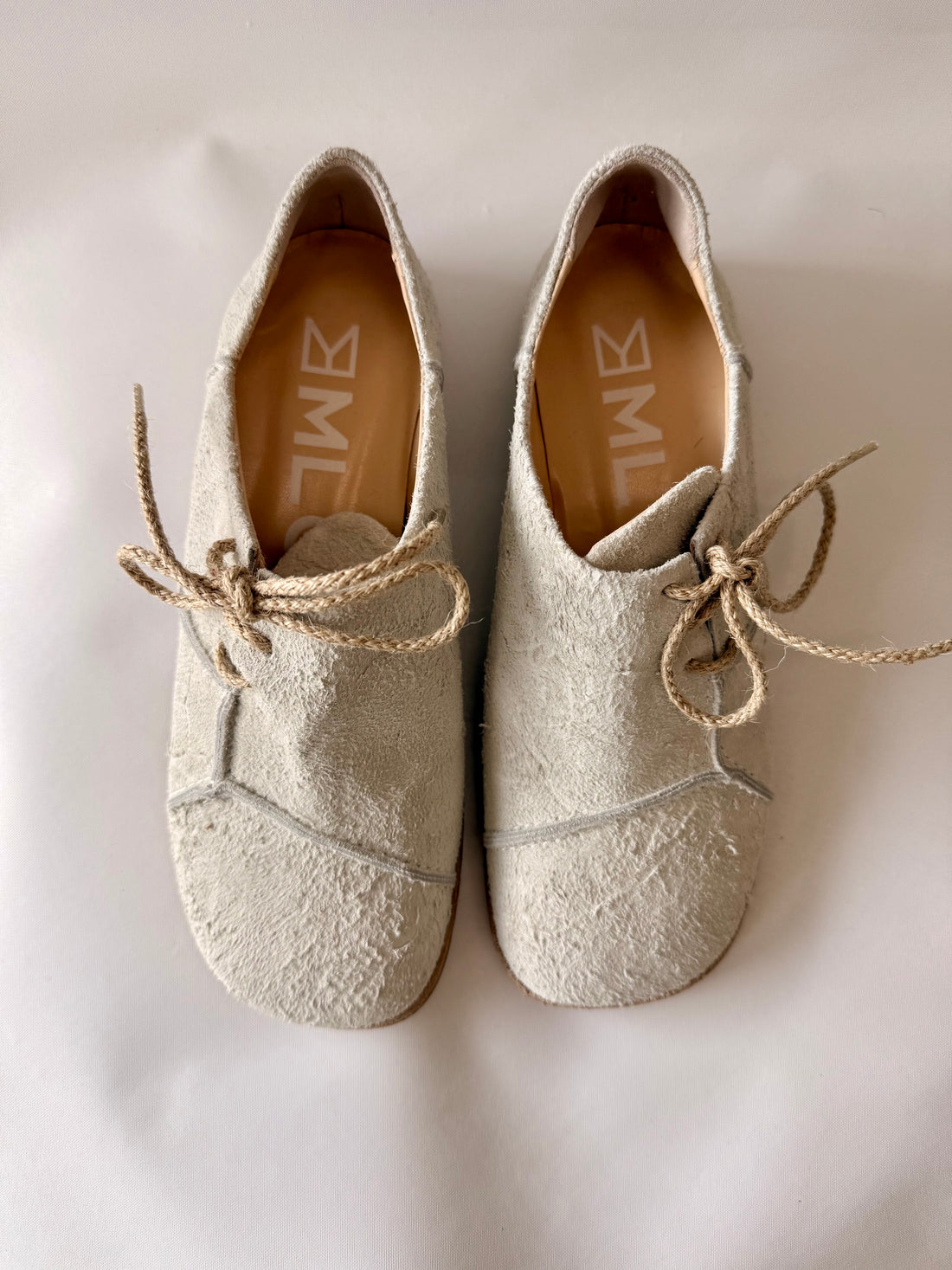 Asymetrical Derby Shoe - Latte