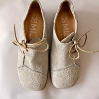 Asymetrical Derby Shoe - Latte