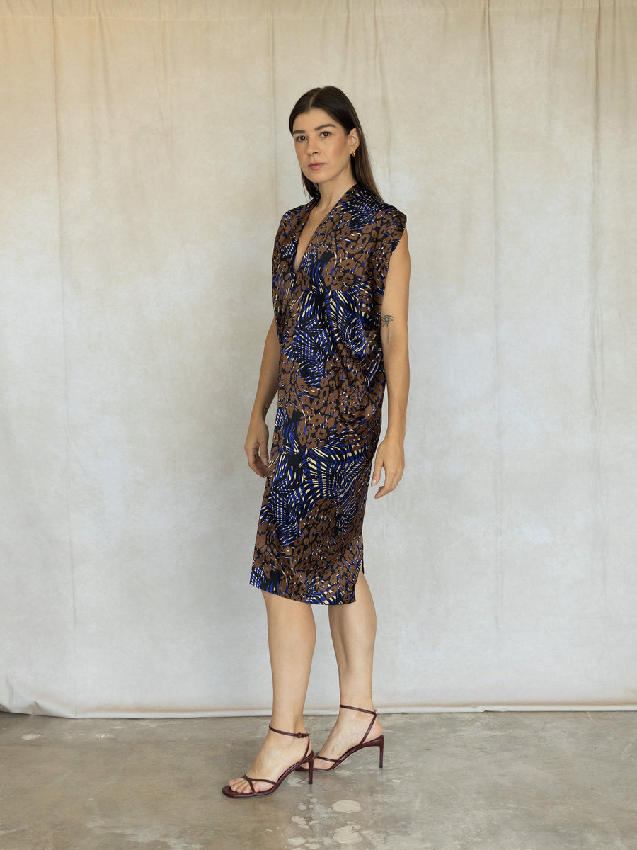 Issa Dress - Animalia Silk Print