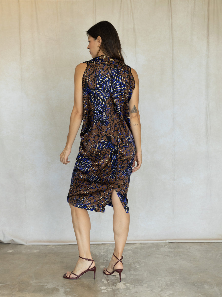 Issa Dress - Animalia Silk Print