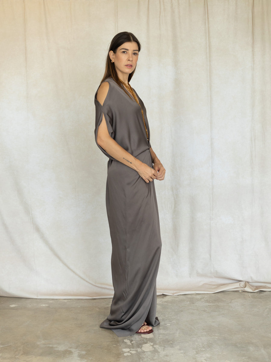 Long Mui Dress - Olive