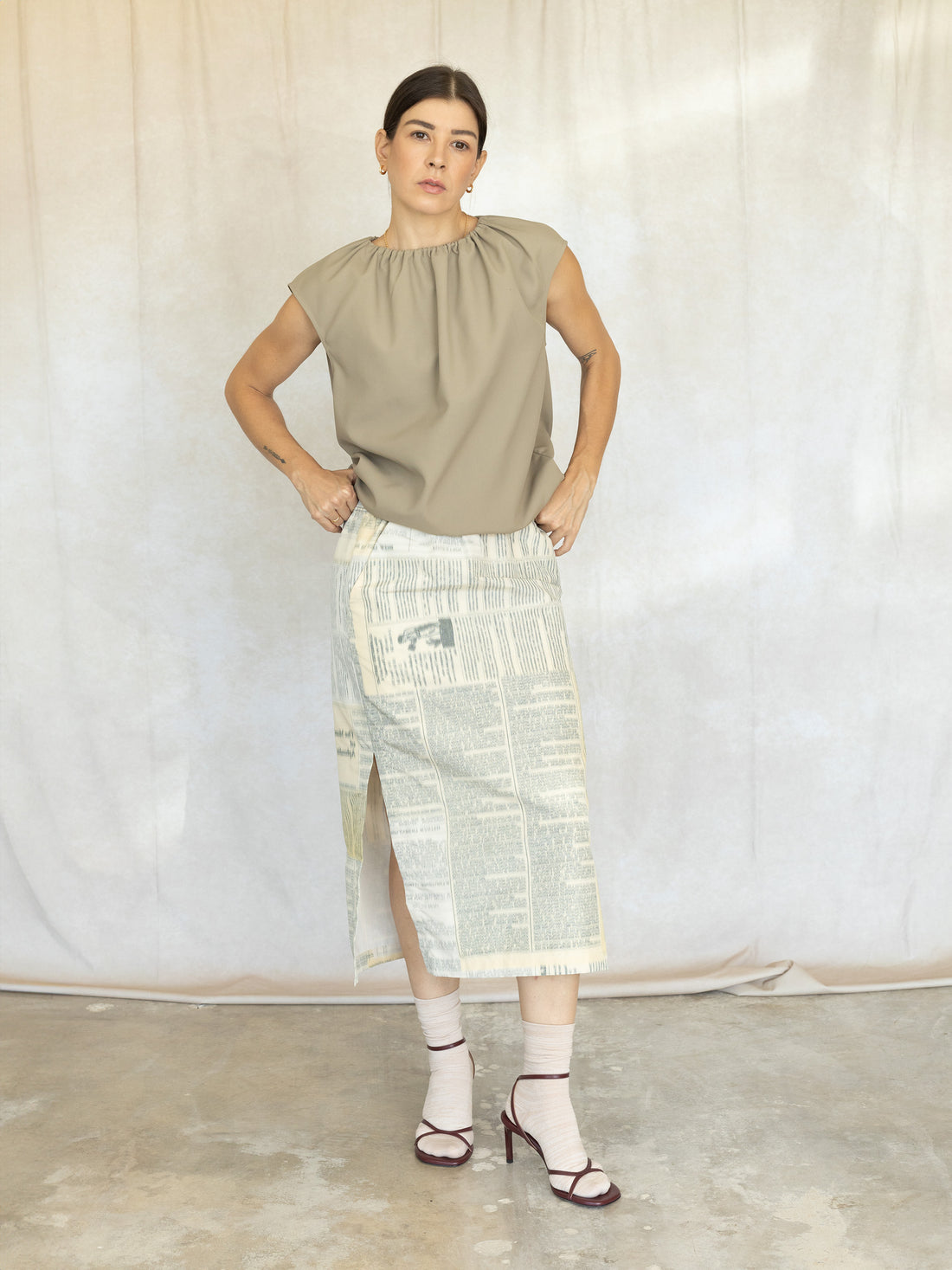 Mott Skirt - Personals Taffeta