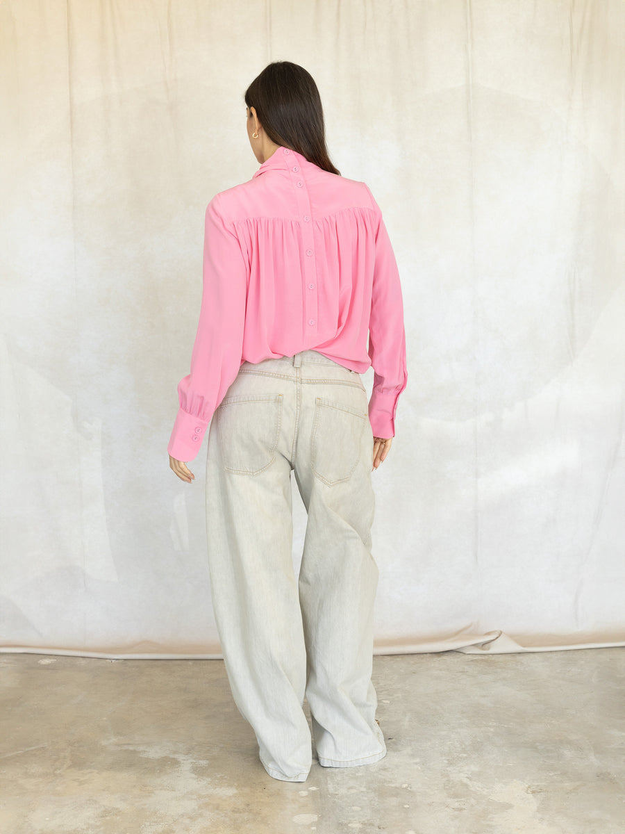 Dottir Pant - Khaki Salinas Denim