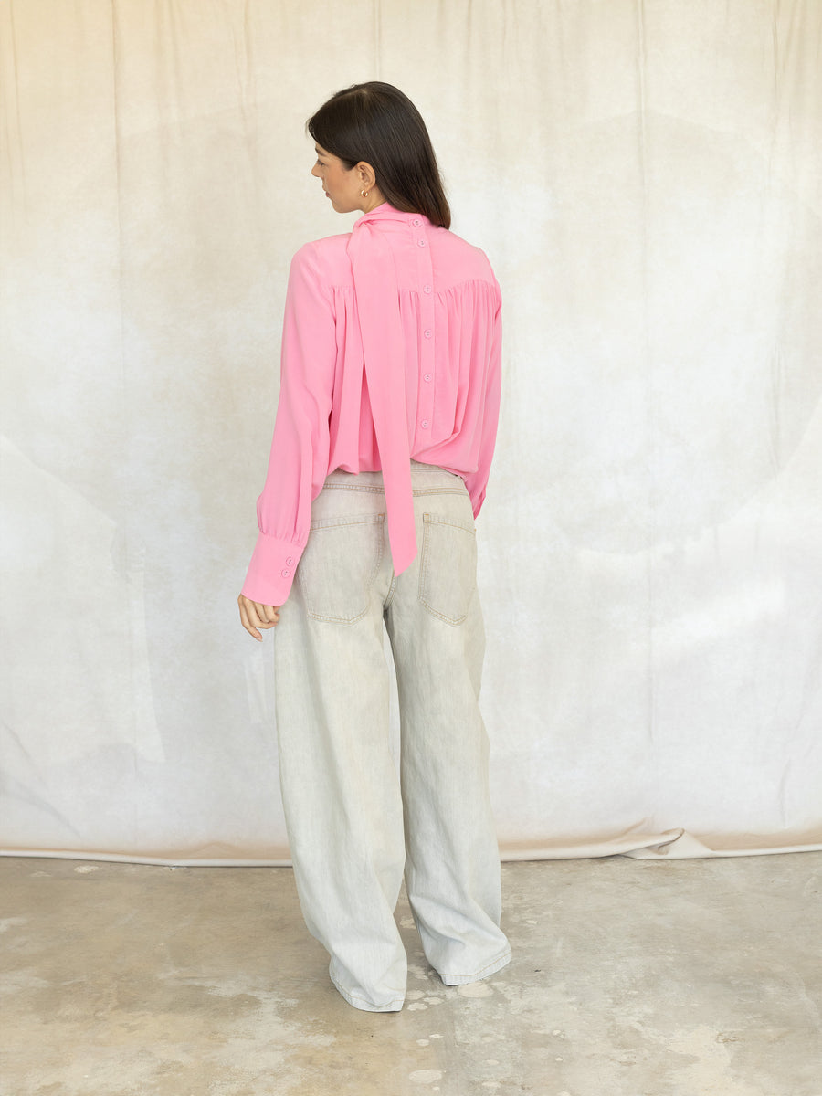 Dottir Pant - Khaki Salinas Denim