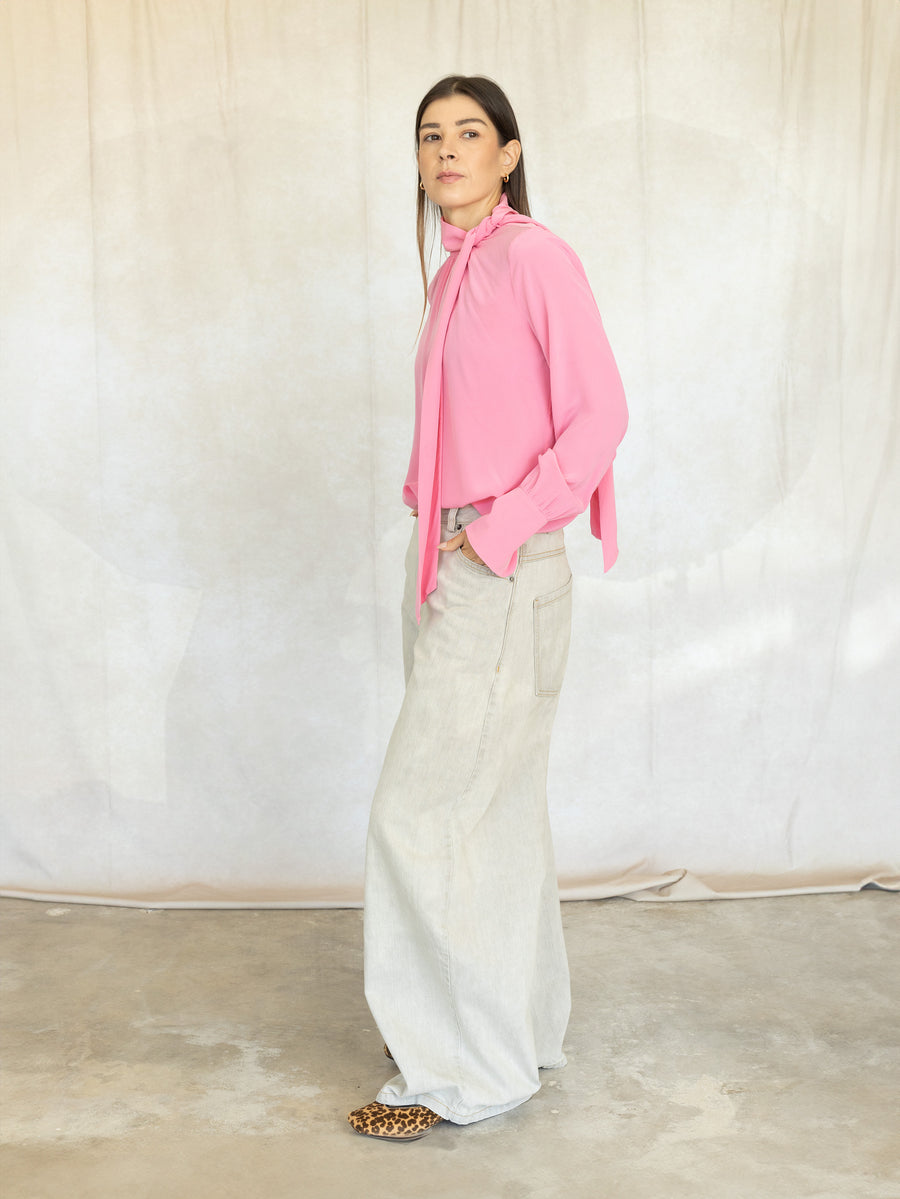 Dottir Pant - Khaki Salinas Denim