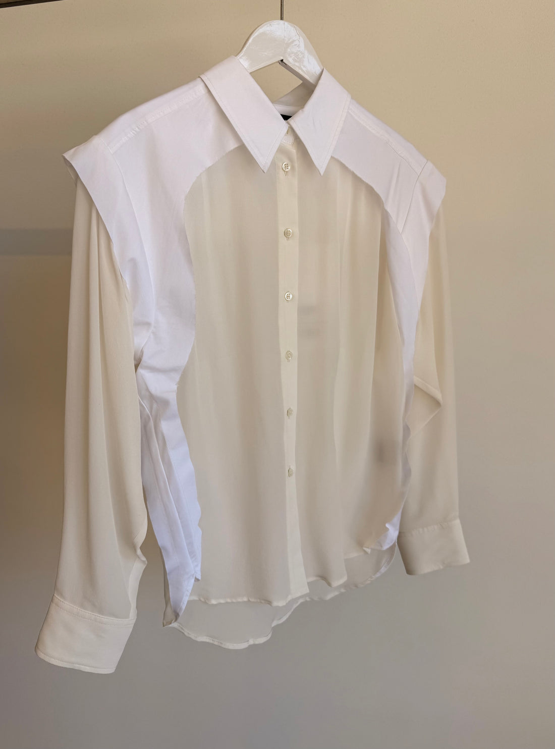 Rely Cut Out Shirt - White