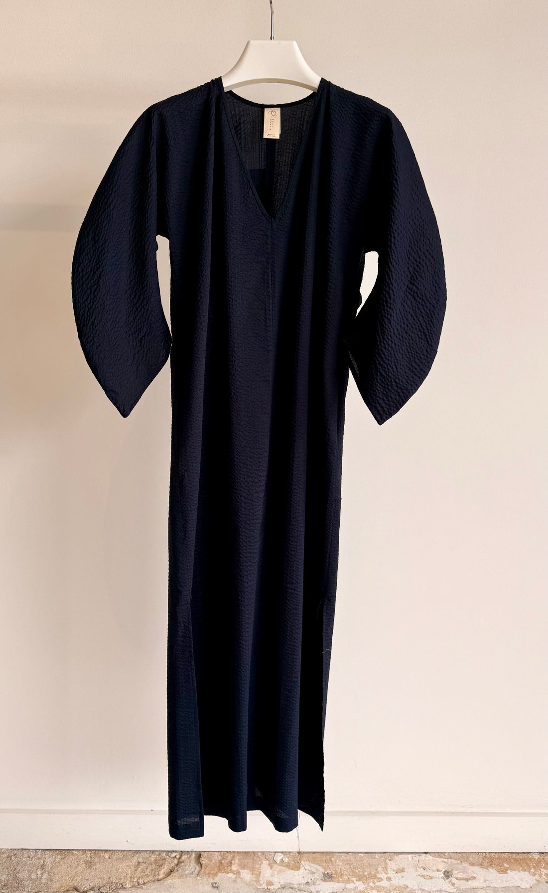 Long Opi Dress - Ripple Twill - Navy