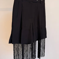 Crag Fringed Shorts - Blac