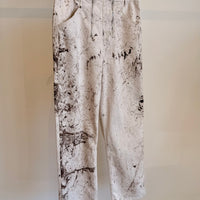Calcimin Denim Fischer Jean - Ivory Multi