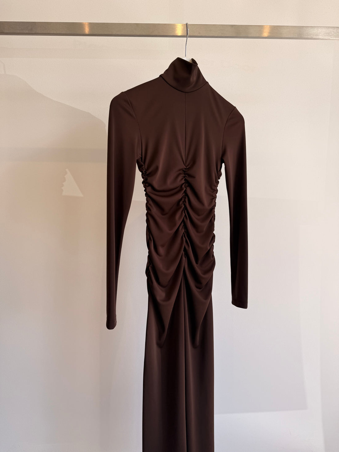 Shirred Maxi Dress - Earth