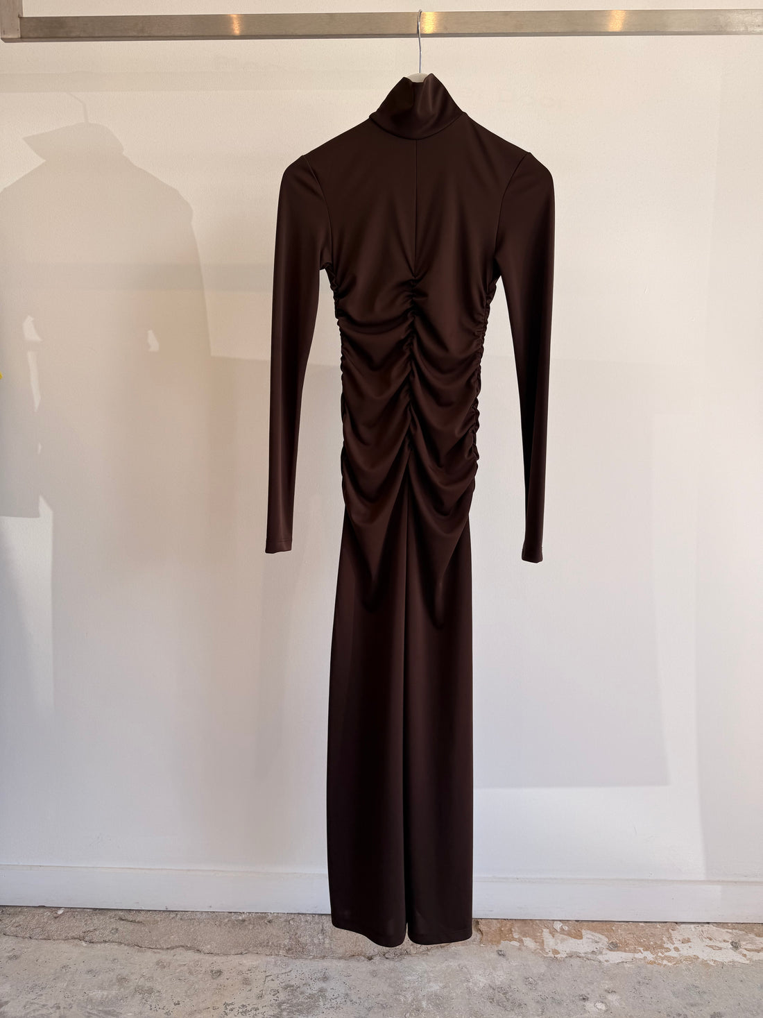 Shirred Maxi Dress - Earth