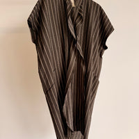 Fin Gaban Dress - Ripple Stripe - Brown/Tan