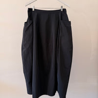 Nylon Lantern Skirt - Black