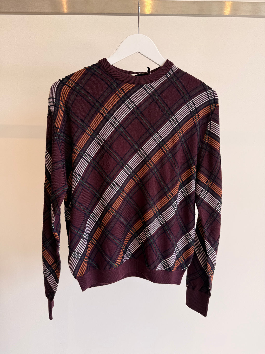 Meghan - Burgundy Check
