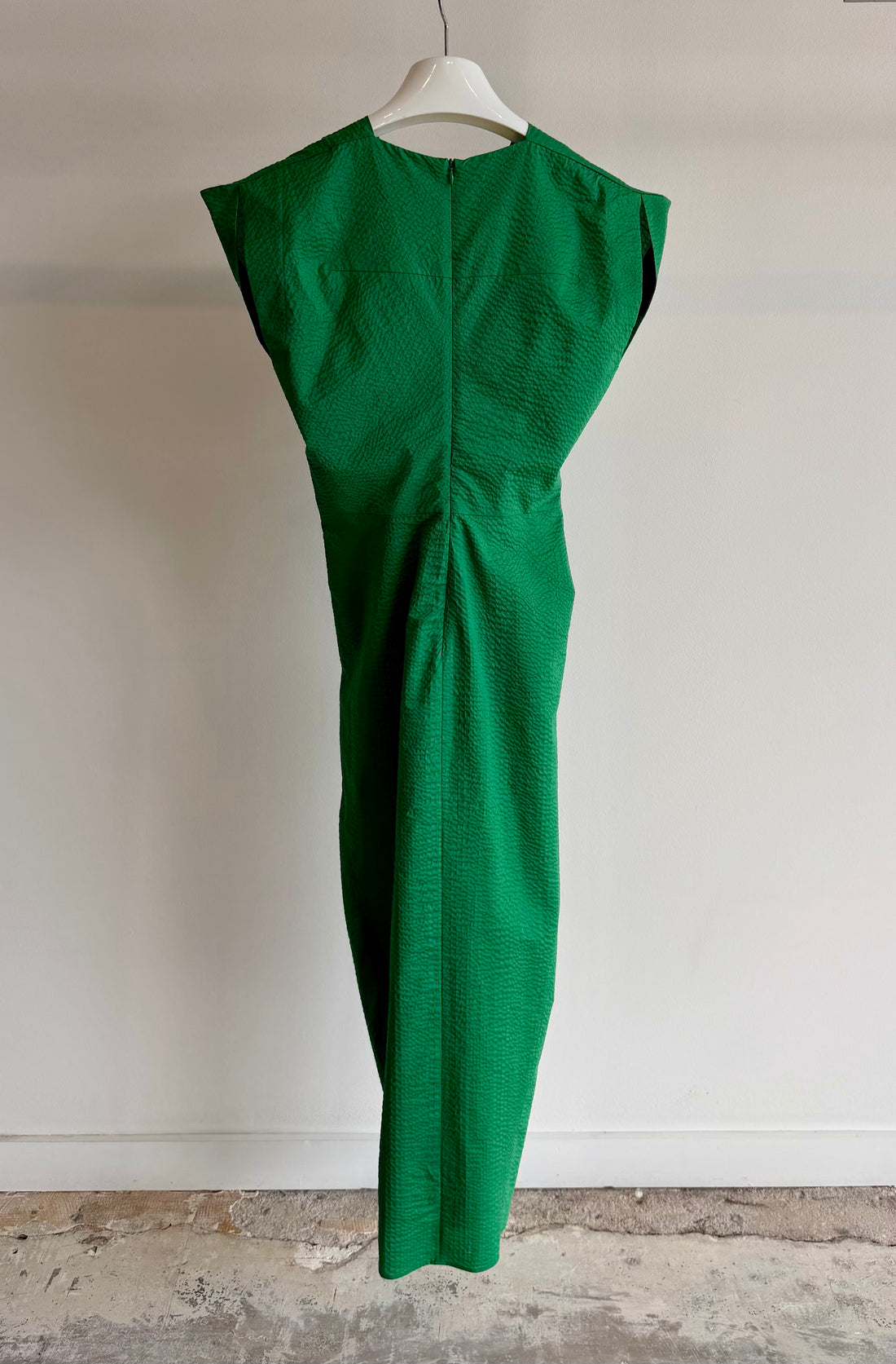 Wrap Omi Dress - Ripple Twill - Green