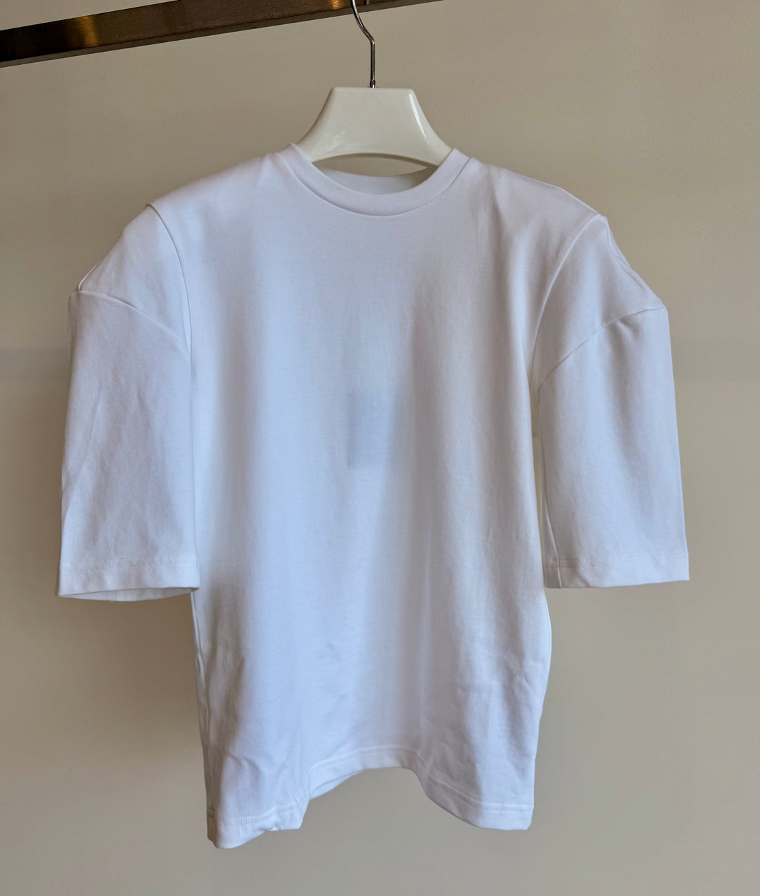 Perfect Hinged Sleeve T - White