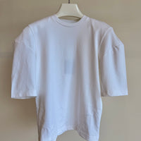 Perfect Hinged Sleeve T - White