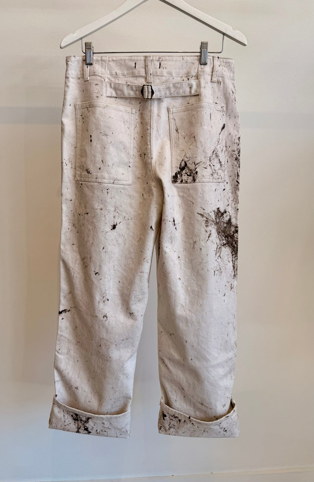 Calcimin Denim Fischer Jean - Ivory Multi
