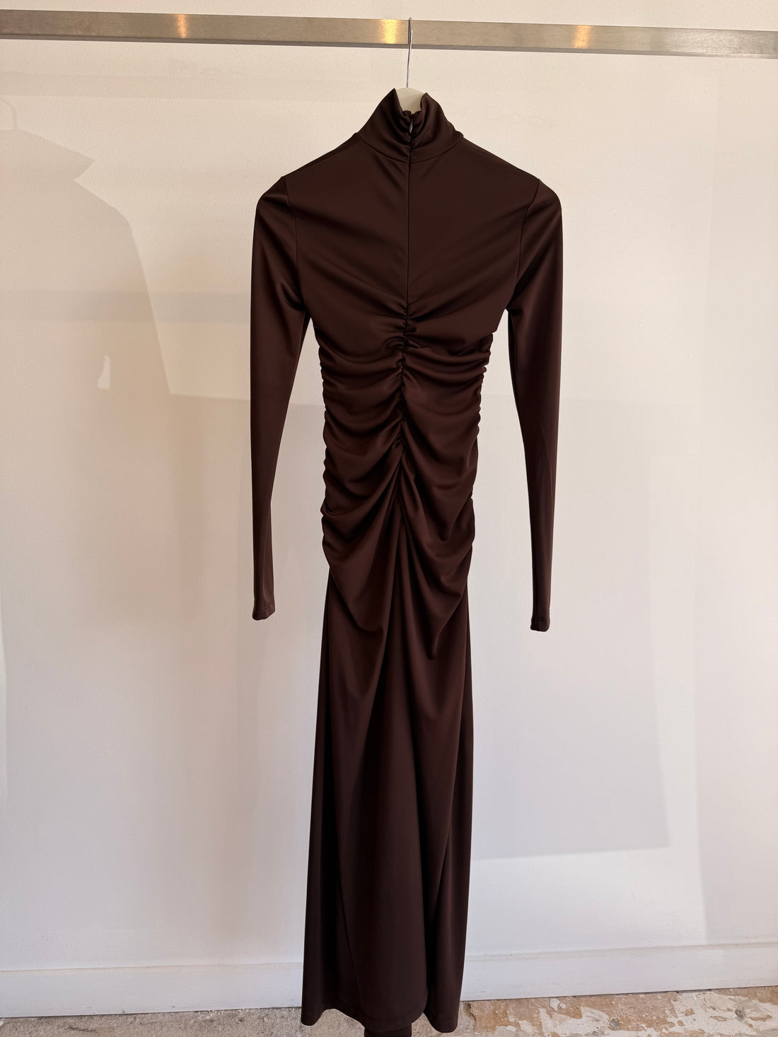 Shirred Maxi Dress - Earth